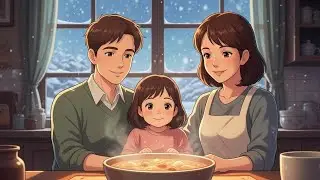 A Snowy Morning Together  | Cozy Winter Family Animation