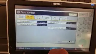 Ricoh change paper size type