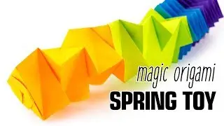 Magic Origami Spring Toy Tutorial (Salman Ebrahimi) - Paper Kawaii