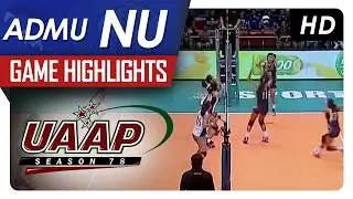 UAAP 78 WV: ADMU vs NU Game Highlights - January 31, 2016