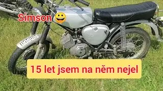Simson S51 enduro, stroj fanouška, sedím na něm skoro po 15ti letech 😀