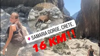 Ik bewandel de Samaria Gorge in Kreta! (16 km)