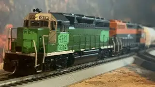 SERR 4332 Leads The Wooding Local With 16 Cars