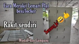 Cara Merakit Lemari Plat/Locker 12 Pintu