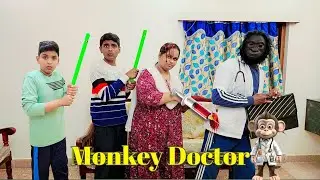 monkey doctor 🦧 👨‍⚕️ | comedy video | funny video | Monika miniature cooking