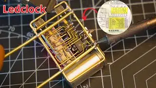 [Satisfying] DIY Copper Wire Art LED Clock &ndash; Simple Homemade Build | Final Part