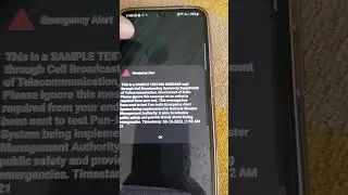 Emergency Alert by National disaster management authority of India