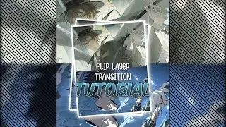 How to make Simple flip layer transition tutorial | in Alight motion