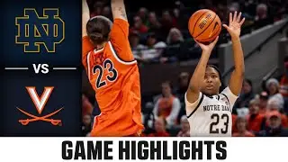 Notre Dame vs. Virginia Highlights | 2025-26 ACC Women's Basketball