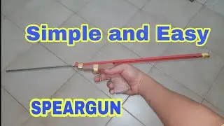 How To Make a Simple Speargun / Short Range / Cara Membuat Senapang Ikan paling simple / Tutorial