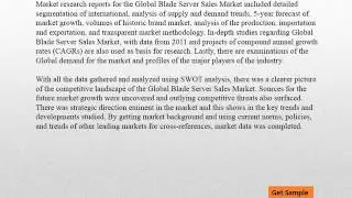 Global Blade Server Sales Market 2021: Business Development Analysis