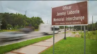Ceremony held to rename interchange after Officer Jeremy Labonte