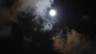 Beautiful Moon Rises through Night Clouds | Beautiful night sky videos