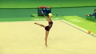 Hanna Rizatdinova (UKR) Ball Qualifications 2016 Rio Olympic Games