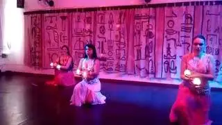 Dança do ventre com velas