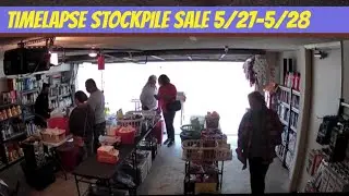 Memorial day Stockpile garage sale time lapse || 5/27-5/28