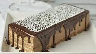 LAYERED SPONGE CAKE WITH CHOCOLATE BUTTERCREAM, DOBOS CAKE from HANIELA'S