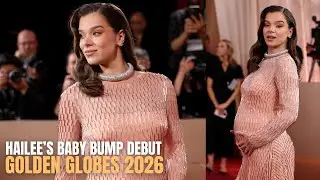 Hailee Steinfeld&rsquo;s First Baby-Bump Red Carpet at Golden Globes 2026