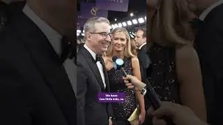 Does John Oliver display his Emmys? He and his wife's response. #EntertainThis