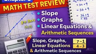Chapter 3 Math Test Review: Slope, Graphs, Linear Equations & Arithmetic Sequences