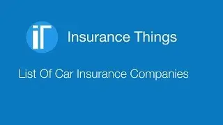 List Of Car Insurance Companies