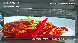 Is such a screen suitable for advertising in restaurants?