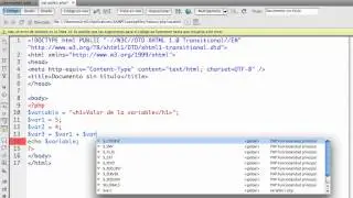 Curso PHP - 2. Variables