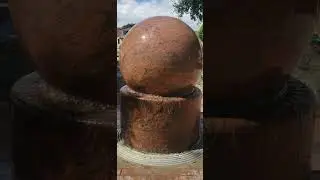 Floating Granite Ball(5000 pounds)on Water