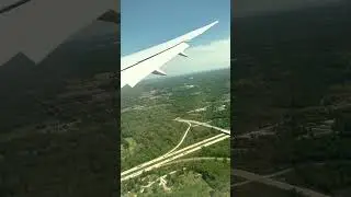 Lufthansa from Frankfurt Landing in Detroit