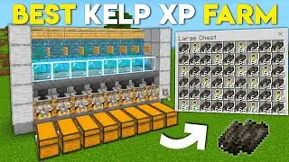 THE BEST KELP XP FARM TUTORIAL In Minecraft Bedrock 1.21