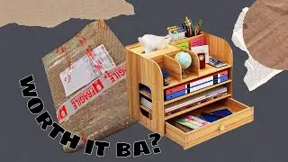Wooden Desk Organizer 🦋 | worth it ba? |Shopee finds 2020