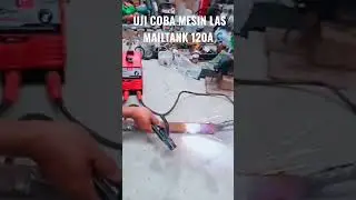 Test mesin las inverter mailtank 120A IGBT  #mesinlas #mailtank #mesinlas450watt