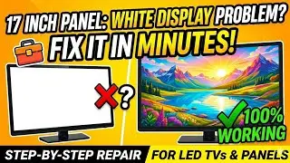 Solve Your White Display Panel Problem In Minutes! how to solve led tv white display problem