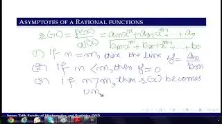 #MTH403 Lecture 23 Part 3 | Asymptotes Rational functions  | Virtual University