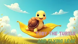 Toby the Turtle and the Flying Leaf | easy english short story | bedtime stories for kids