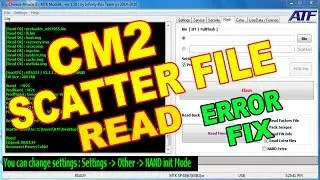 HOW TO READ SCATTER FILE CM2 DONGLE