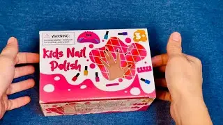 6 Minutes Unboxing and Satisfying 🦄Cute Kids Nail Polish🦄 ASMR🦄