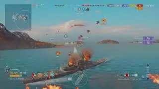 World of Warships - Juicy AI Battle | Kurf&uuml;rst 6 Kills | 240 000 Damage