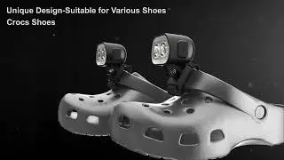 COSOOS Lights for Crocs, Headlights for Croc, Shoes Decoration Camping Accessories Clip on Clog Head