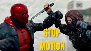 WINTER SOLDIER vs RED HOOD - stop Motion Fight