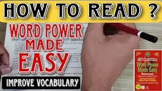 How to Read Word Power Made Easy | Bank | SSC | Govt Exam | Improve Vocabulary | Study With Dharam