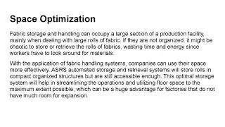 The Benefits of Fabric Roll Handling Equipment in Production