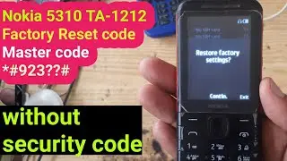 Код сброса настроек Nokia 5310 до заводских || Код сброса настроек Nokia до заводских || Мастер-к...
