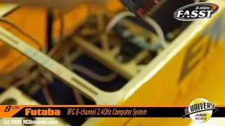 Futaba 8FG transmitter, 1700 mAh battery, charger and a R6008HS receiver