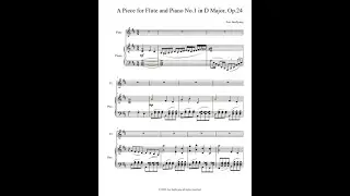 Lee Jaerhyang A Piece for Flute and Piano No.1 in D Major Op.24 (이재량 플룻과 피아노를 위한 작품 1번 라장조 작품번호 2)