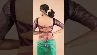 👉Trending & Stylish Blouse Back Neck Design  latest blouse design #trending #shorts  🎉