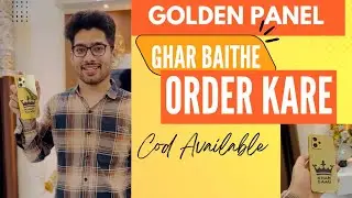 Golden Mobile Mirror Panel | Cash on Delivery Available With Golden mobile skin 😍
