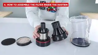 How to assemble the filter inside the dust canister? | KlevaRange.com.au