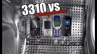 I Put 4 Vintage Mobile Phones in a Washing Machine