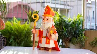DIY Saint Nicholas Papercraft &ndash; Easy Step-by-Step 3D Assembly Tutorial